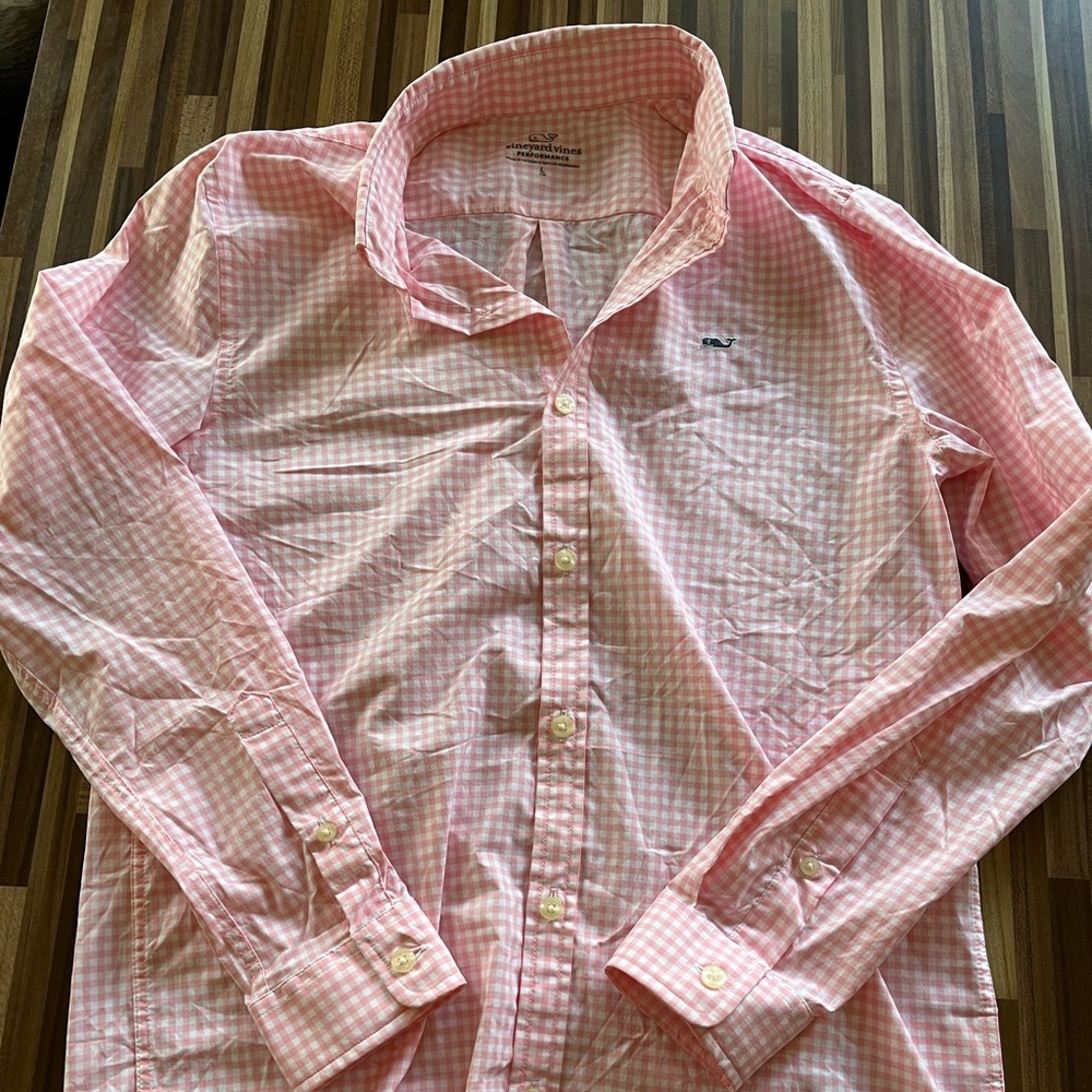Vineyard vines boys gingham button down